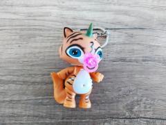 Poopsie Unicorn Kaplan Işıklı Çanta Süsü Anahtarlık 9cm