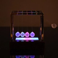 Led Işıklı Newton Balans Denge Topları Orta Boy