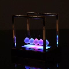 Led Işıklı Newton Balans Denge Topları Orta Boy