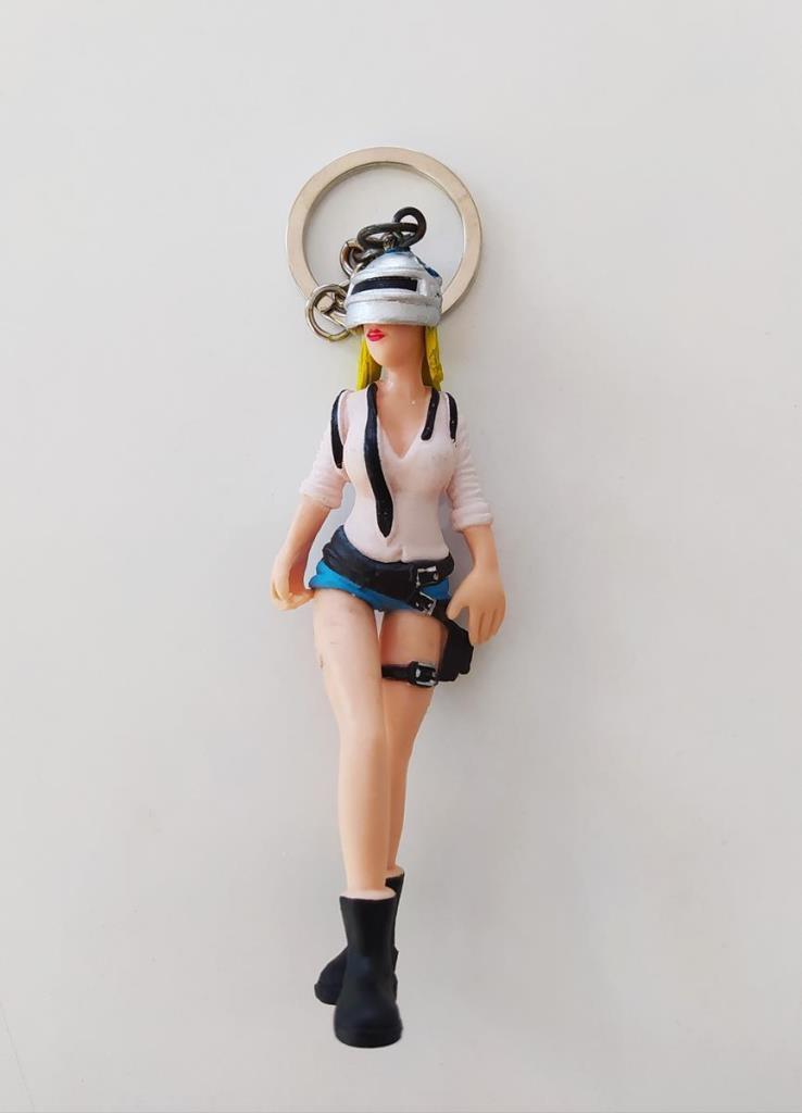 Pubg Oyun 3D Figür Karakter Çanta Süsü Anahtarlık 9cm