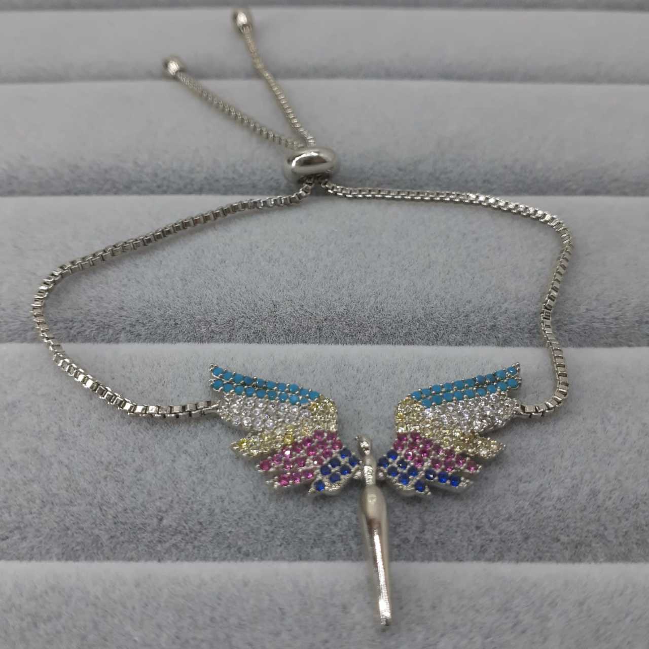 Yusufçuk Figürlü Zirkon Taşlı Asansörlü Bileklik