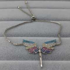 Yusufçuk Figürlü Zirkon Taşlı Asansörlü Bileklik