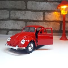 Kırmızı Metal Vosvos Araba Çek Bırak Model Woswos 1:32 Ölçek