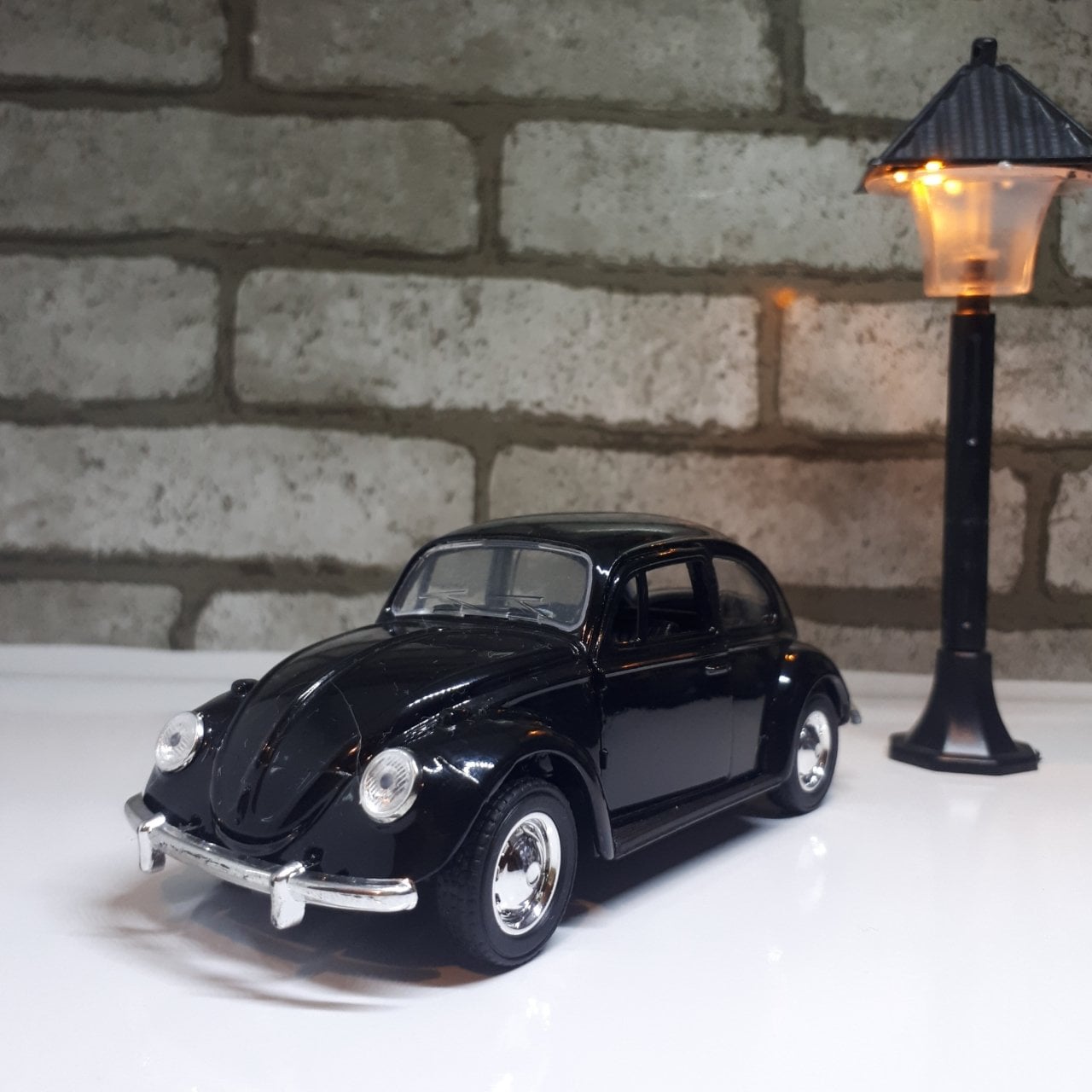 Siyah Metal Vosvos Araba Çek Bırak Model Woswos 1:32 Ölçek