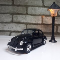 Siyah Metal Vosvos Araba Çek Bırak Model Woswos 1:32 Ölçek