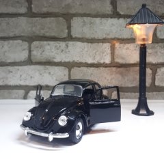 Siyah Metal Vosvos Araba Çek Bırak Model Woswos 1:32 Ölçek