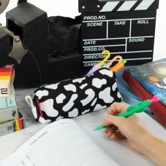 İnek Desen Kalemlik Makyaj Çantası