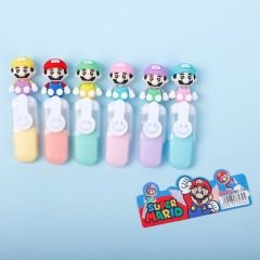 Toptan Süper Mario 6 lı Fosforlu Kalem Seti