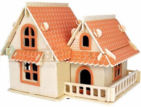 3D Puzzle Ahşap Villa Maketi