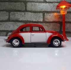 Kırmızı Beyaz Metal Vosvos Araba Çek Bırak Model Woswos 1:32 Ölçek