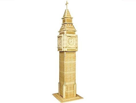 3D Ahşap Puzzle Londra Saat Kulesi Maketi