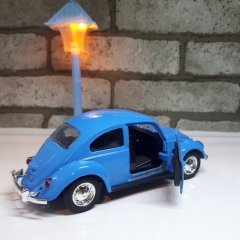 Mavi Metal Vosvos Araba Çek Bırak Model Woswos 1:32 Ölçek