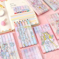 Kawaii Anime Takım Yıldızı 6lı Fosforlu Kalem Seti