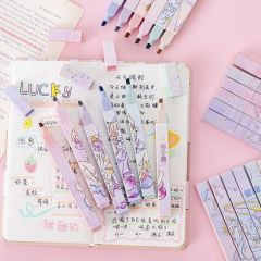 Kawaii Anime Takım Yıldızı 6lı Fosforlu Kalem Seti