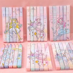 Kawaii Anime Takım Yıldızı 6lı Fosforlu Kalem Seti