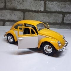 Sarı Beyaz Metal Vosvos Araba Çek Bırak Model Woswos 1:32 Ölçek