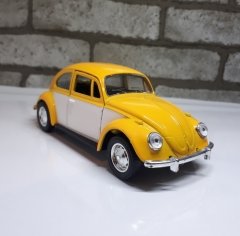 Sarı Beyaz Metal Vosvos Araba Çek Bırak Model Woswos 1:32 Ölçek