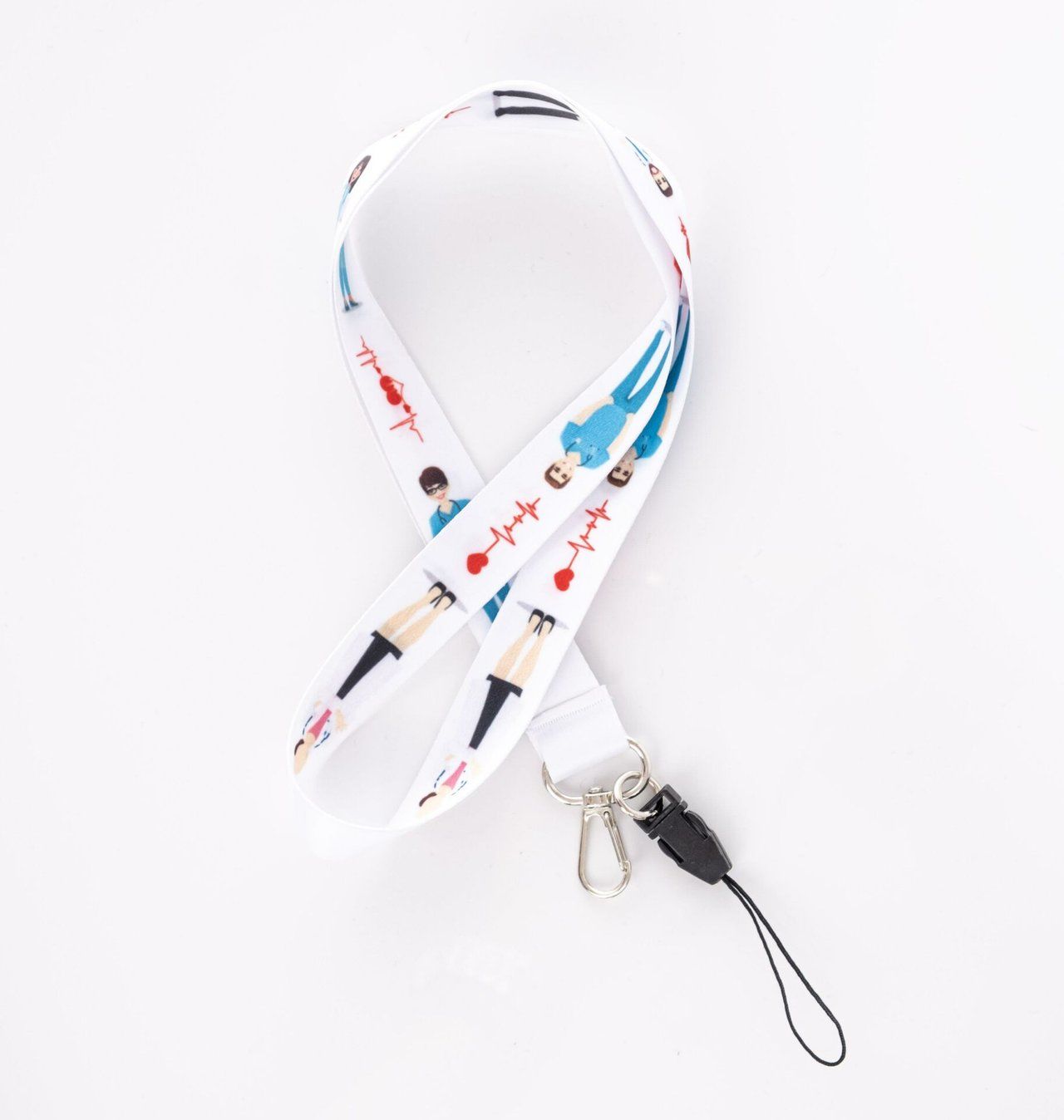 Doktor Hemşire Boyun Askı İpi Telefon Askısı Yaka Kartı