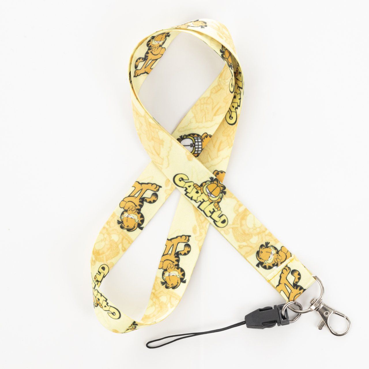 Garfield Kedi Desenli Boyun Askı İpi Telefon Askısı Yaka Kartı