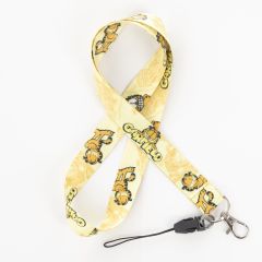 Garfield Kedi Desenli Boyun Askı İpi Telefon Askısı Yaka Kartı