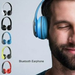 P47 Wireless Bluetooth 5.0+EDR Kablosuz Kulaklık Extra Güçlü Bass Hafıza Kart Girişli