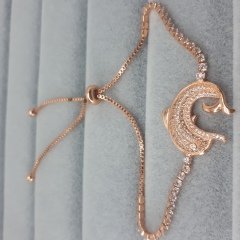 Yunus Figürlü Zirkon Taşlı Asansörlü Bileklik