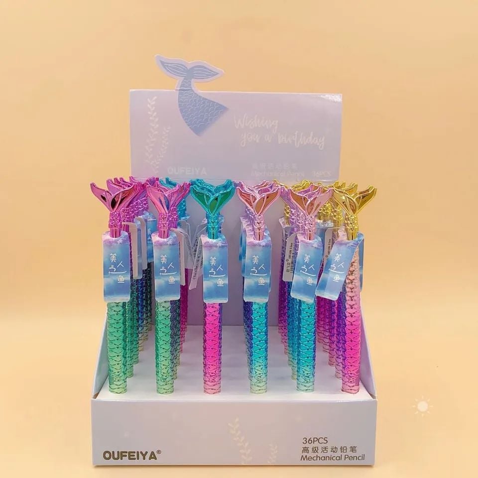 Balık Kuyruk Uçlu Kalem 0.7 Deniz Kızı Kalem Holagram