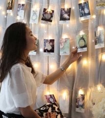 Led Işıklı Fotoğraf Albüm Mandalları 20 li 3 Metre