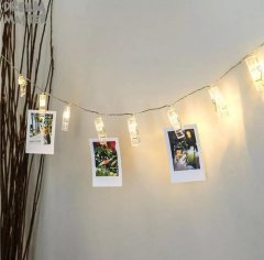 Led Işıklı Fotoğraf Albüm Mandalları 20 li 3 Metre