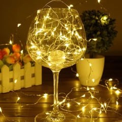 Peri Led Işık 10 Metre Pilli Aydınlatma Şerit Led Saçak Spot Süsleme