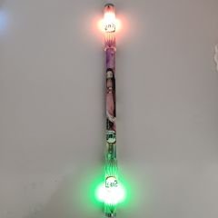 Anime Demon Slayer Nezuko Kamado Kimetsu No Yaiba İblis Avcısı Renkli Işıklı Led Tükenmez Kalem