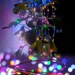 Renkli Peri Led Işık Dekoratif Aydınlatma 5 Metre RGB Led