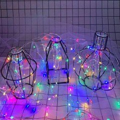 Renkli Peri Led Işık Dekoratif Aydınlatma 5 Metre RGB Led