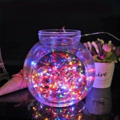 Renkli Peri Led Işık Dekoratif Aydınlatma 5 Metre RGB Led