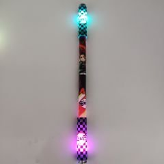 Anime Demon Slayer Tanjiro Kamado Kimetsu No Yaiba İblis Avcısı Renkli Işıklı Led Tükenmez Kalem