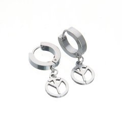 Yeni Moda Sallantılı Erkek Çelik Küpe 2 Adet