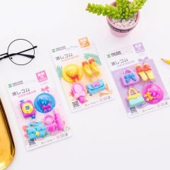 Toptan 5’li Fashion Eraser Prenses Silgi Seti