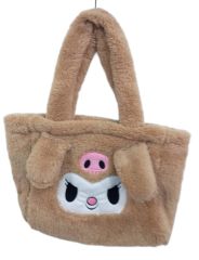 Peluş Çanta Anime Kuromi Kawaii Peluş El Çantası Kahverengi