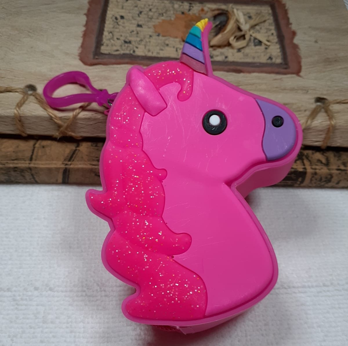 Fermuarlı Unicorn Tasarım Cüzdan Pembe