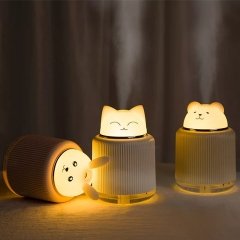 Led Işıklı Sevimli Ayı Hava Nemlendiricili Gece Lambası