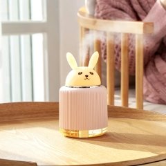 Led Işıklı Sevimli Tavşan Hava Nemlendiricili Gece Lambası