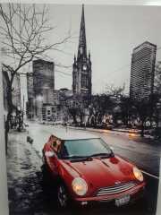 Mini Cooper Işıklı Kanvas Tablo 30x40 Cm