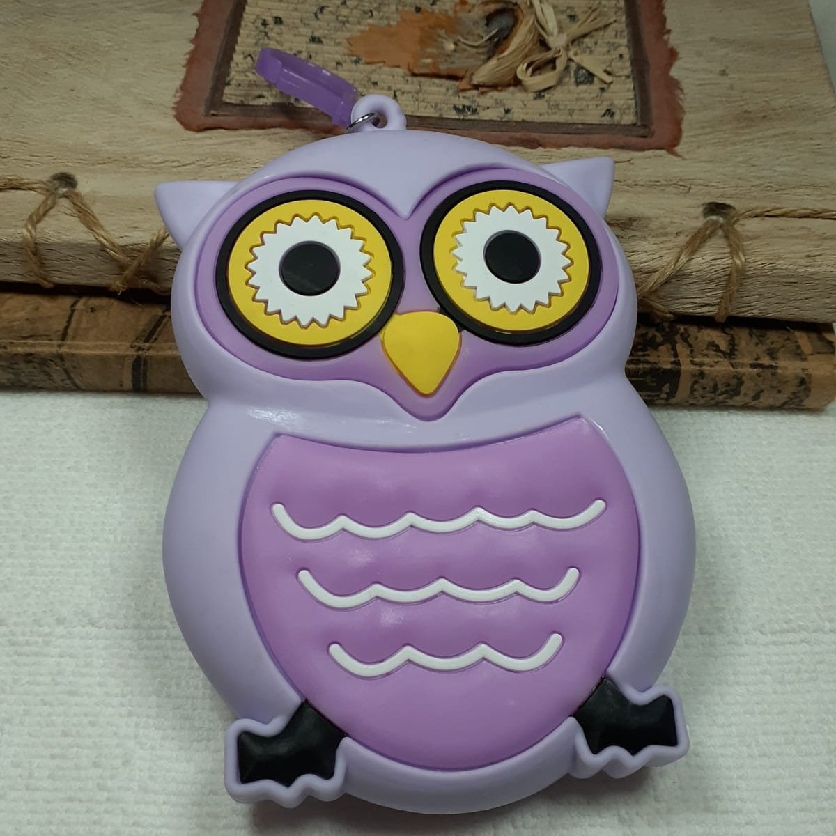 Baykuş Tasarım Silikon Cüzdan Mor