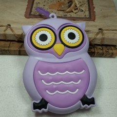 Baykuş Tasarım Silikon Cüzdan Mor