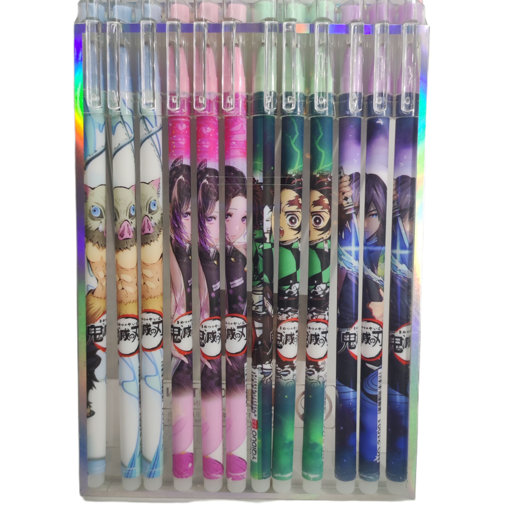 Anime Demon Slayer Kimetsu No Yaiba İblis Avcısı 12 Adet Jel Tükenmez Kalem Seti