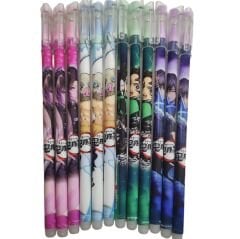 Anime Demon Slayer Kimetsu No Yaiba İblis Avcısı 12 Adet Jel Tükenmez Kalem Seti