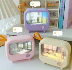 Toptan Sevimli TV Şeklinde 2 Modlu Boyama Masa Lambası