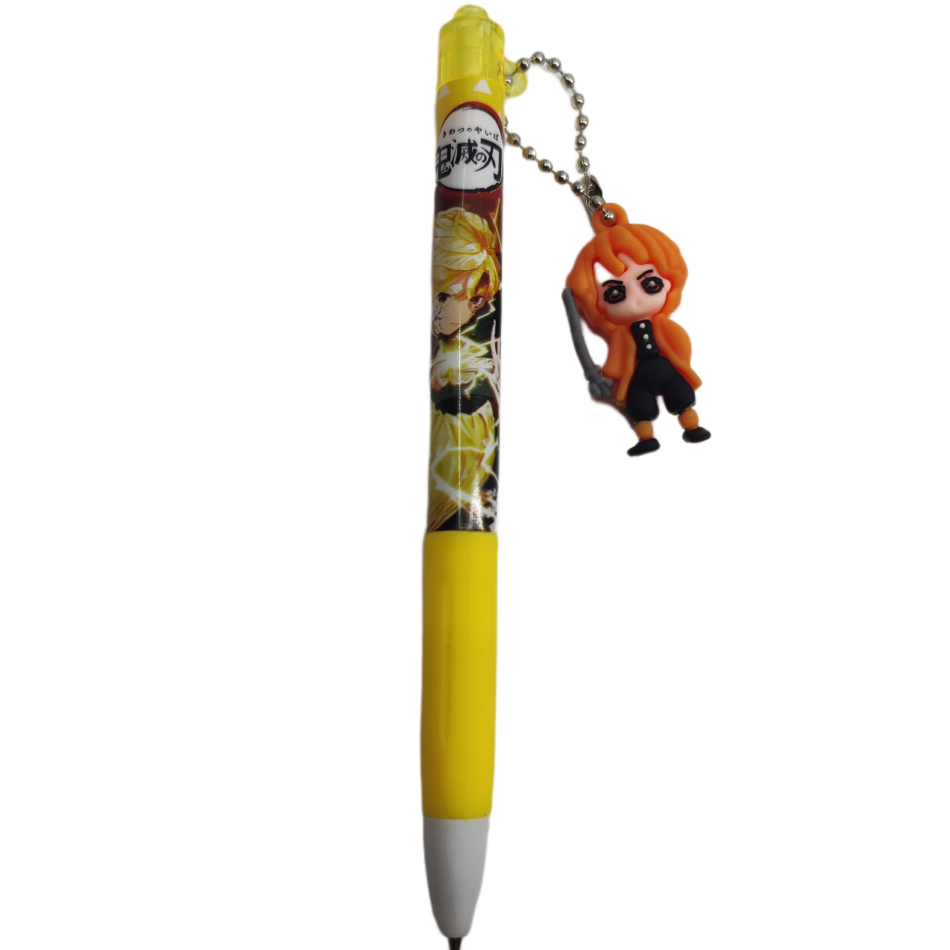 Anime Demon Slayer Zenitsu Agatsuma Kimetsu No Yaiba İblis Avcısı Figürlü Tükenmez Kalem
