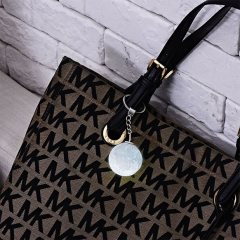 3D Moon Lamba Işıklı Ay Anahtarlık