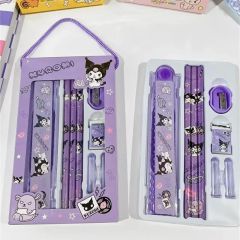 Sanrio Kuromi My Melody Cinnamoroll Kırtasiye Seti 8 Parça Kuromi Kırtasiye Seti